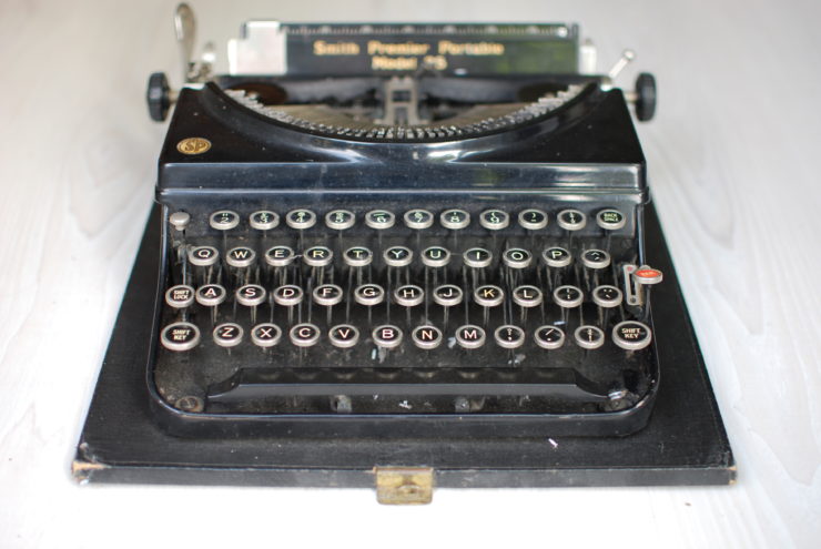 Mijn eerste schrijfmachine -- Jozua Douglas
